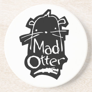 Untersetzer mit wütendem Otterlogo