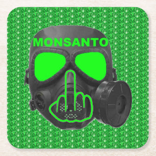 Untersetzer Monsanto Gasmaske Gedreht