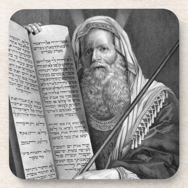 Untersetzer "Moses and the Zen Gebote" (Vorderseite)