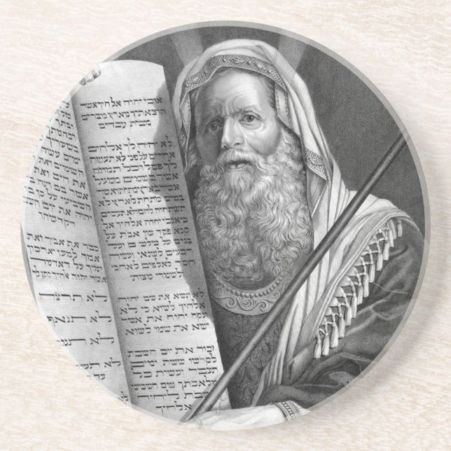 Untersetzer "Moses and the Zen Gebote" (Vorne)
