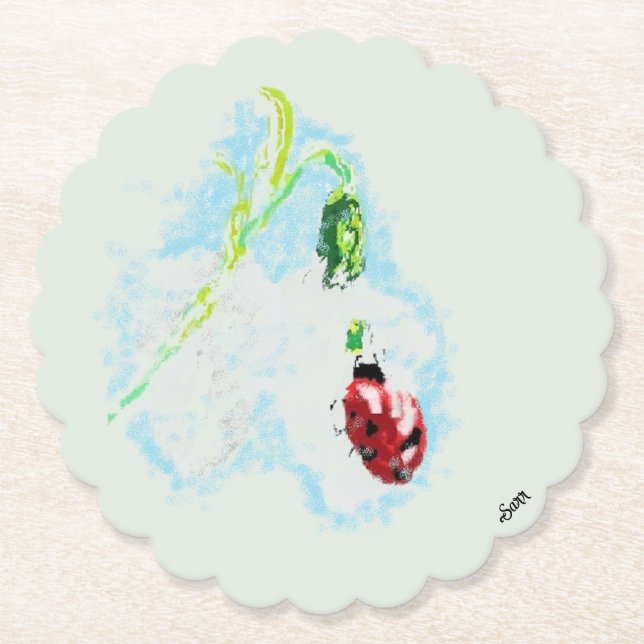 Untersetzer: Nordamerikanische Blume Untersetzer (Vorderseite)