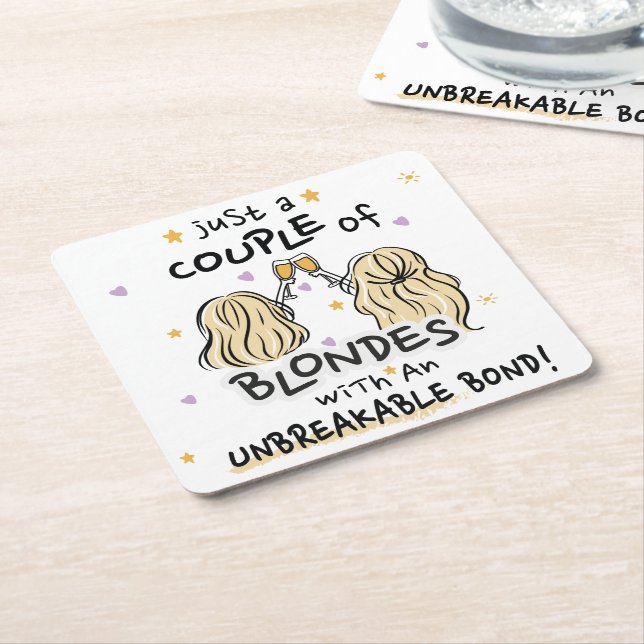 Untersetzer "Nur ein paar Blondinen" (angewinkelt)