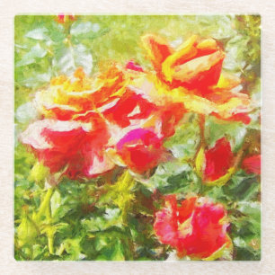 Untersetzer Orange Rose