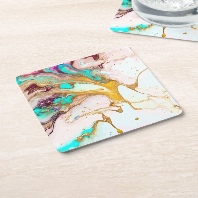 Untersetzer-Paint Swirl Rechteckiger Pappuntersetzer (angewinkelt)