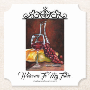 Untersetzer Paper - Willkommen in meinem Tisch