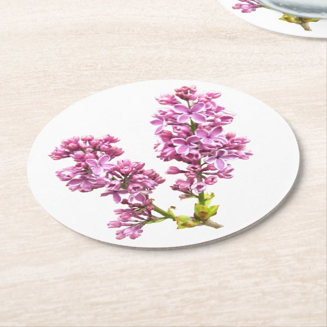 Untersetzer Papier - Lilac-Blüten (Angewinkelt)