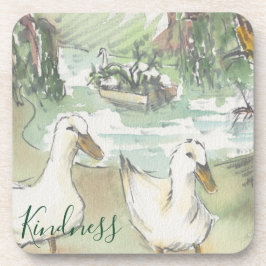 Untersetzer "Paris, Ducks Watercolor"
