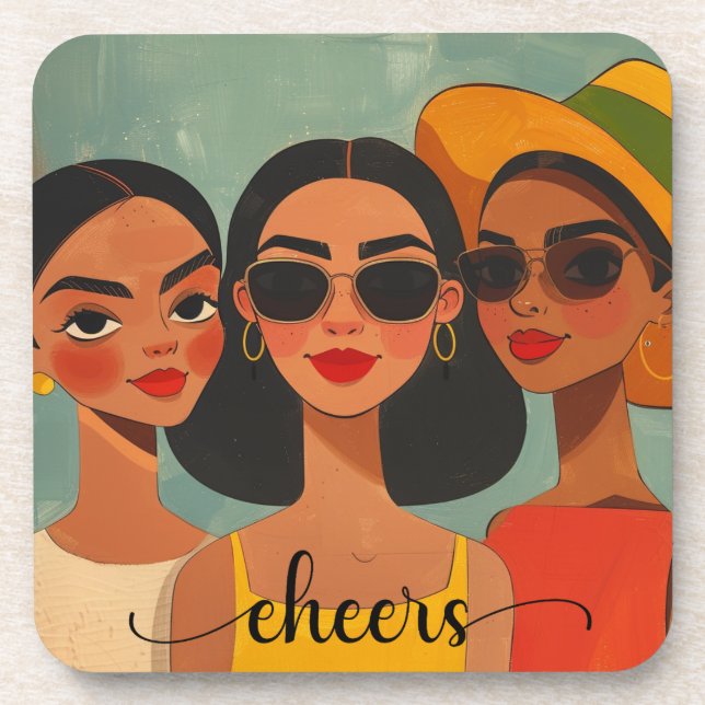 Untersetzer "Party Time by KAB" (Vorderseite)