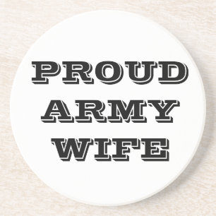 Untersetzer Proud Army Ehefrau