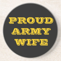 Untersetzer Proud Army Ehefrau