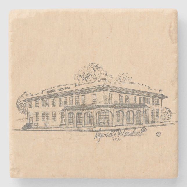 Untersetzer Red Bay Marbella (Vorderseite)