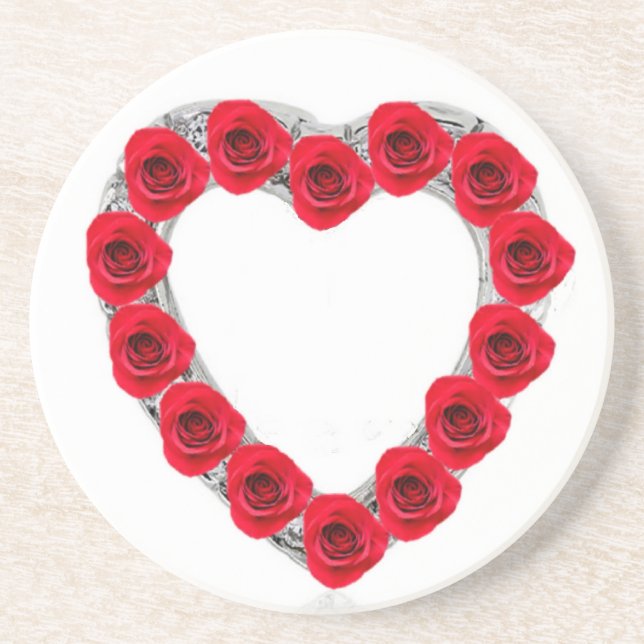 Untersetzer Red Heart Rose (Vorne)