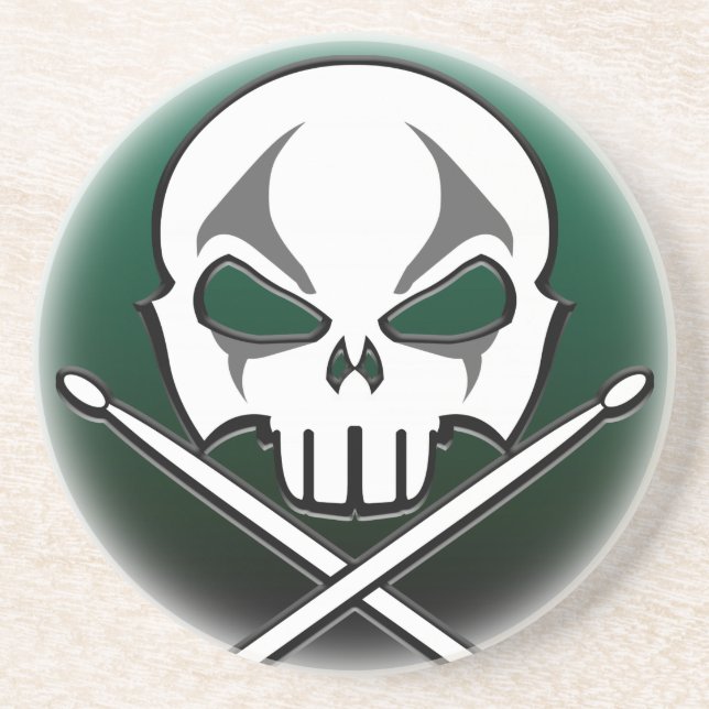 Untersetzer-Rock & Roll-Drummer-Untersetzer für Sc Getränkeuntersetzer (Vorne)