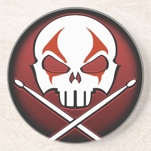 Untersetzer-Rock & Roll-Drummer-Untersetzer für Sc Getränkeuntersetzer (Vorne)