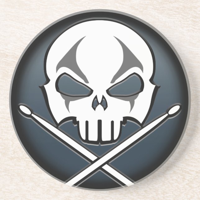 Untersetzer-Rock & Roll-Drummer-Untersetzer für Sc Sandstein Untersetzer (Vorne)