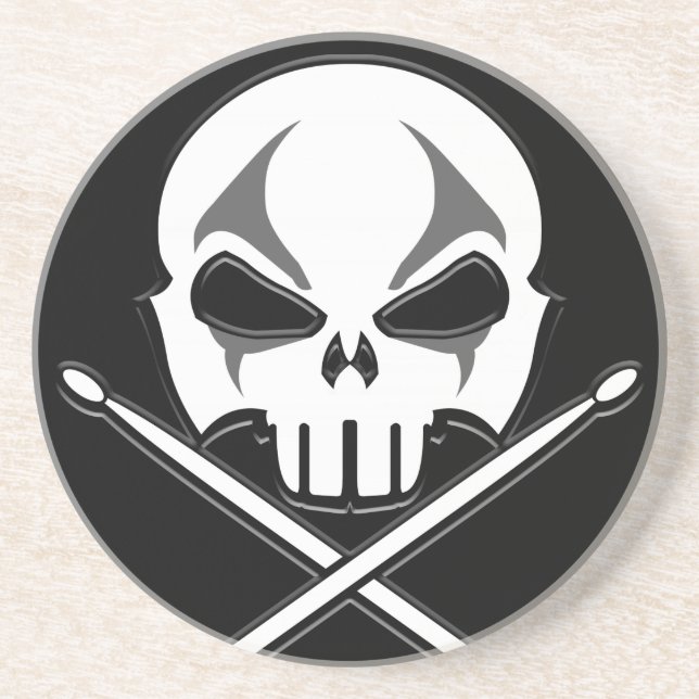 Untersetzer-Rock & Roll-Drummer-Untersetzer für Sc Sandstein Untersetzer (Vorne)