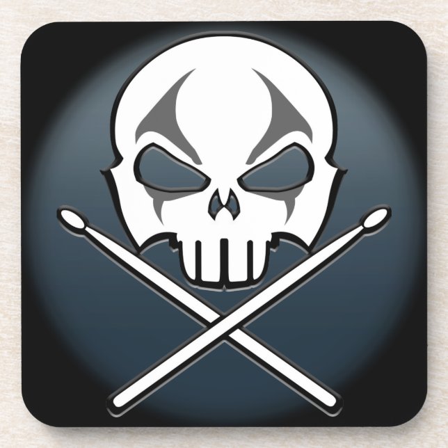 Untersetzer-Rock & Roll-Drummer-Untersetzer für Sc Untersetzer (Vorderseite)