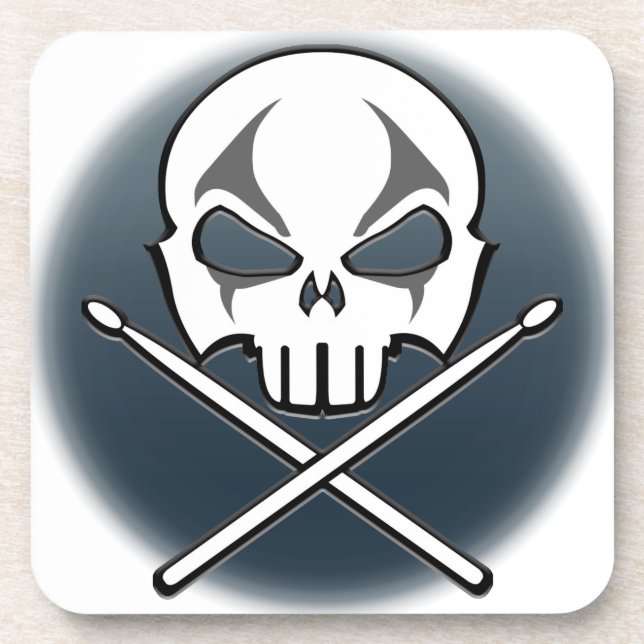 Untersetzer-Rock & Roll-Drummer-Untersetzer für Sc Untersetzer (Vorderseite)