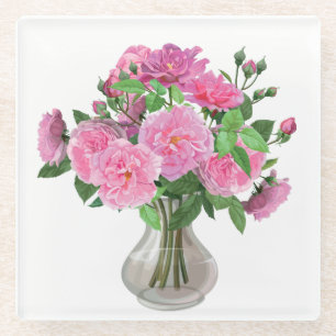 Untersetzer-Rosen Glasuntersetzer