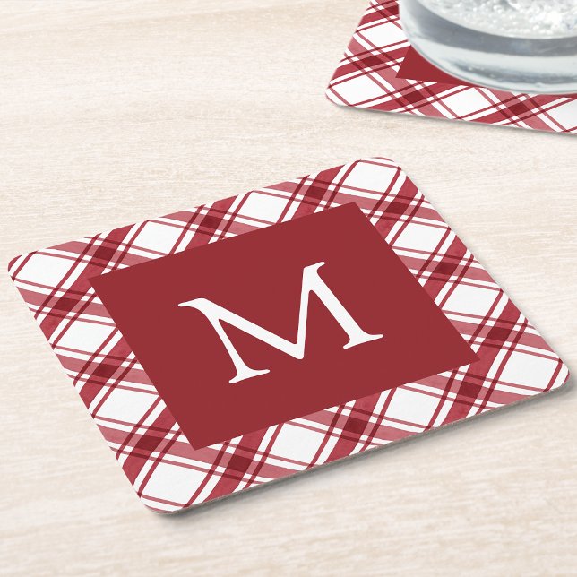 Untersetzer Rot und Weißbuch (Red and White Paper Coaster
)