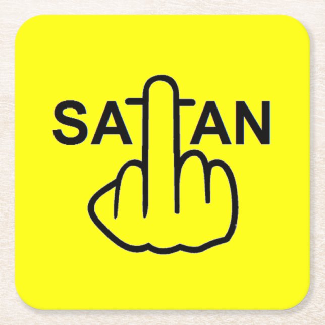 Untersetzer Satan Drehte (Vorderseite)