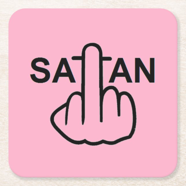 Untersetzer Satan Drehte (Vorderseite)