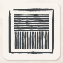 Untersetzer schwarz und weiß