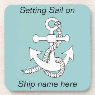 Untersetzer Set - Anker des Schiffes