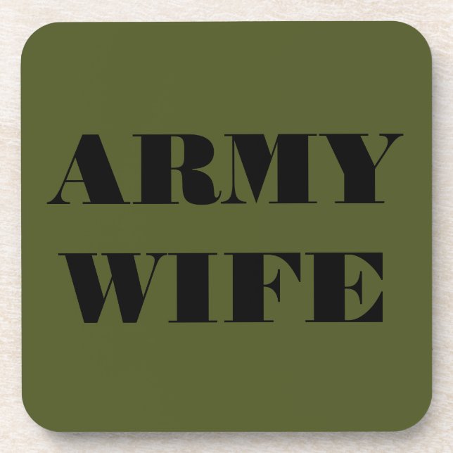 Untersetzer Set Army Ehefrau (Vorderseite)