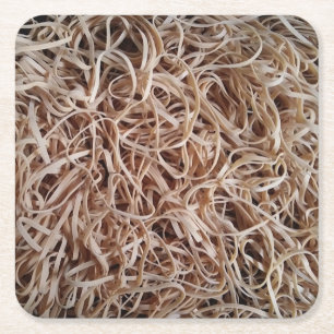 Untersetzer-Set aus Kautschuk Rechteckiger Pappuntersetzer