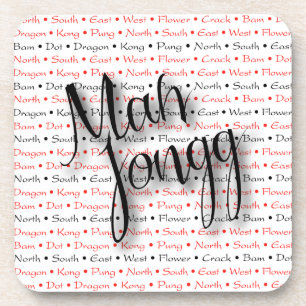 Untersetzer-Set Milliamperestunde Jongg Getränkeuntersetzer