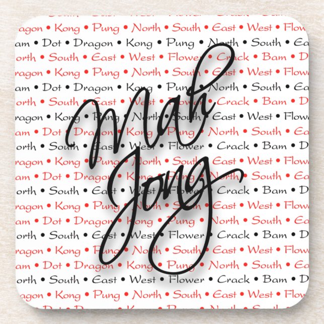 Untersetzer-Set Milliamperestunde Jongg Getränkeuntersetzer (Vorderseite)