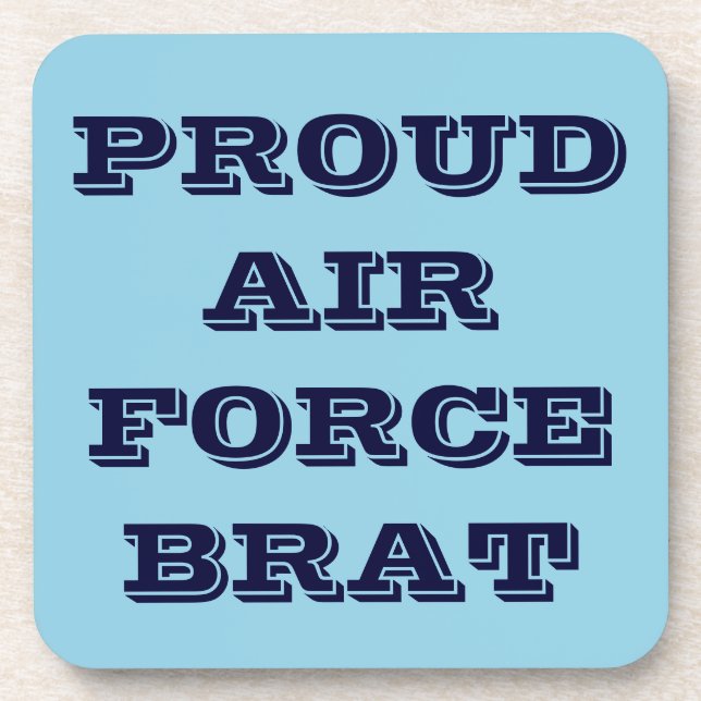 Untersetzer Set Proud Air Force Brat (Vorderseite)