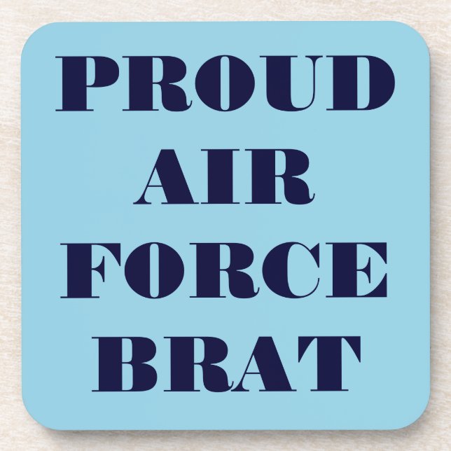 Untersetzer Set Proud Air Force Brat (Vorderseite)