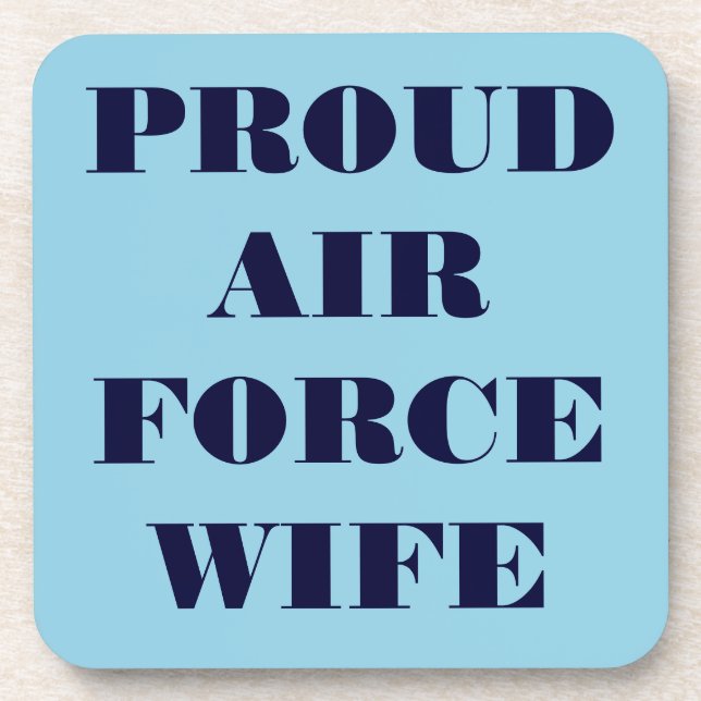 Untersetzer Set Proud Air Force Ehefrau (Vorderseite)