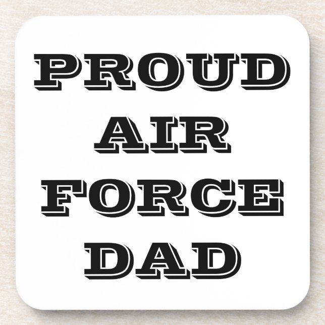 Untersetzer Set Proud Air Force Vater (Vorderseite)
