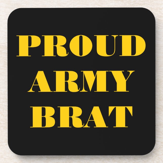 Untersetzer Set Proud Army Brat (Vorderseite)