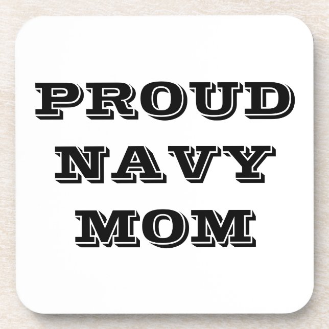 Untersetzer Set Proud Navy Mama (Vorderseite)
