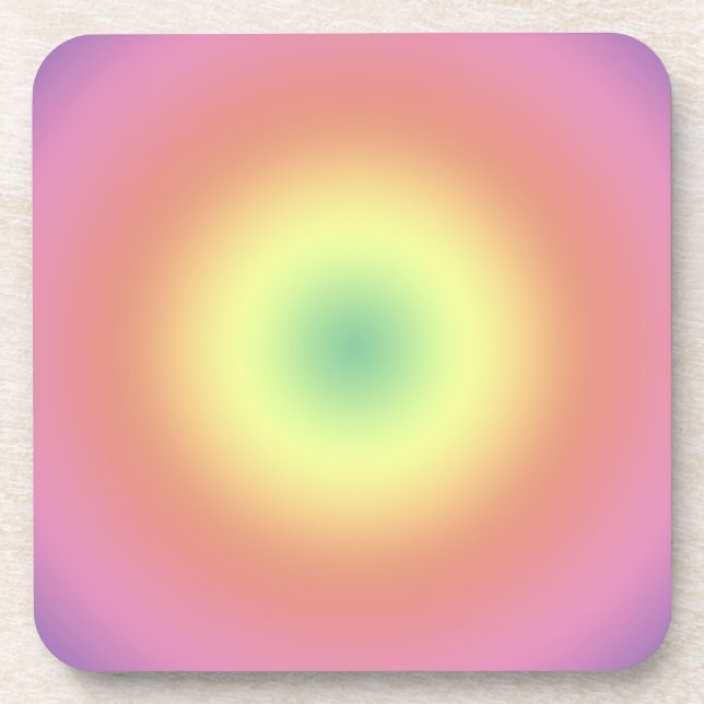 Untersetzer Set - Regenbogenkreise (Vorderseite)