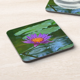 UNTERSETZER/SET VON 6 "LILA UND GOLD LOTUS BLOSSOM UNTERSETZER