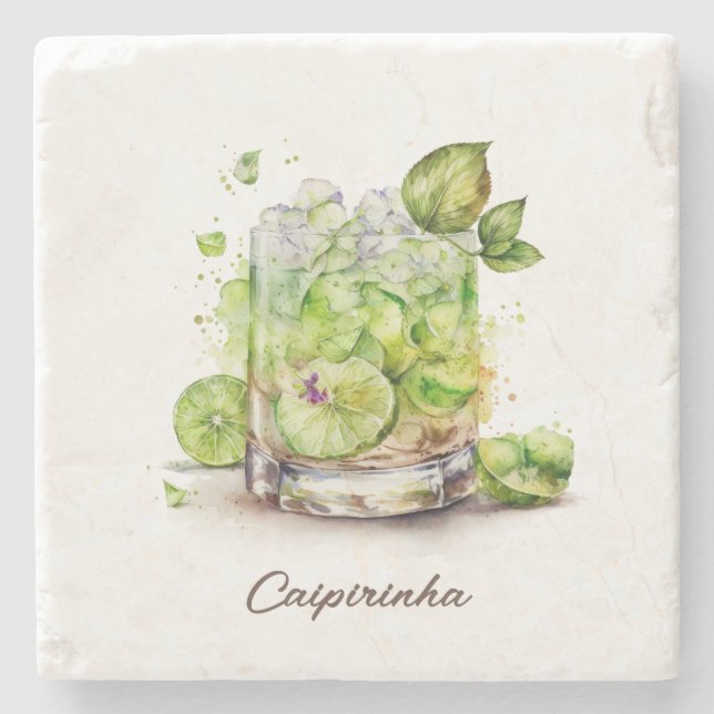 Untersetzer, Stone - Caipirinha Steinuntersetzer (Vorderseite)