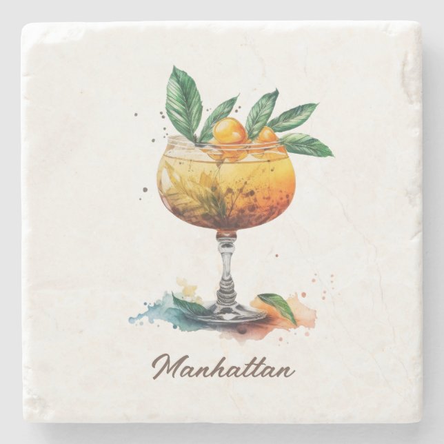 Untersetzer, Stone - Manhattan Steinuntersetzer (Vorderseite)