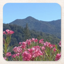 Untersetzer Tamalpais mit rosa Blume
