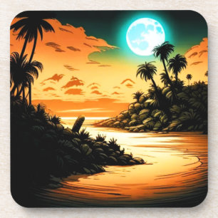 Untersetzer Tropical Island Moonlight