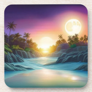 Untersetzer Tropical Island Moonlight