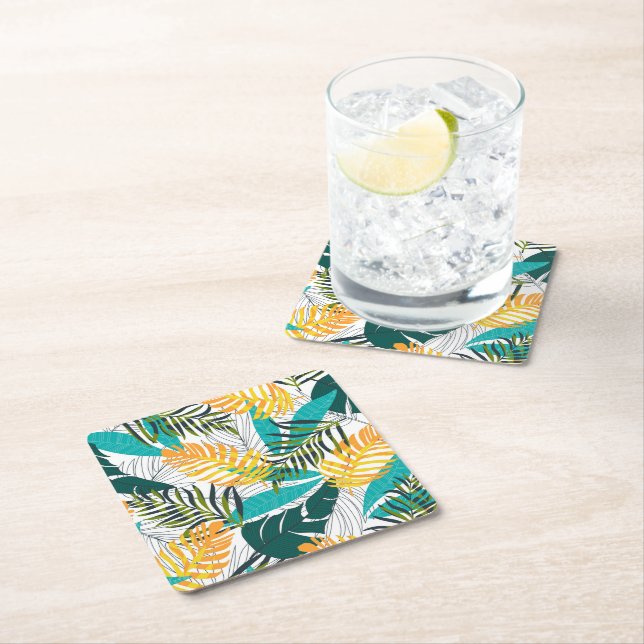 Untersetzer tropische Palmen drucken (Vor Ort)