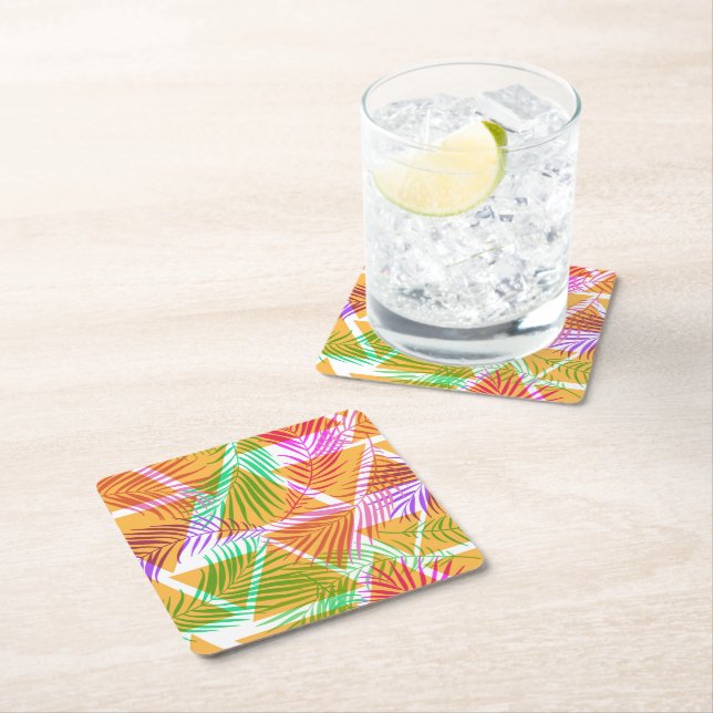 Untersetzer tropische Palmen drucken (Vor Ort)