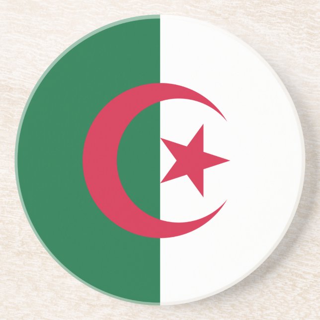 Untersetzer unter der Flagge Algeriens (Vorne)