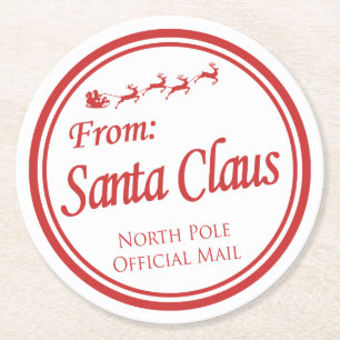 Untersetzer vom Weihnachtsmann