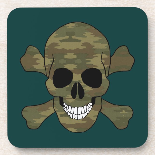 Untersetzer von Kammmuscheln und Kreuzknochen (Vorderseite)